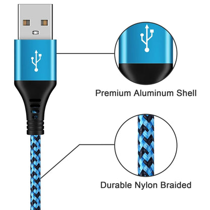 Charging Block,Type C Charger Block Fast Charging  3PCS 1A/5V Usb Wall Charger Block Adapter Plug with 3PCS Type C Charging Cables 6Ft USB C Cable High Speed Android Charger Phone Cords Type C